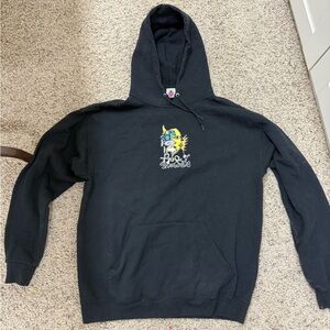 Black Graphic Hoodie